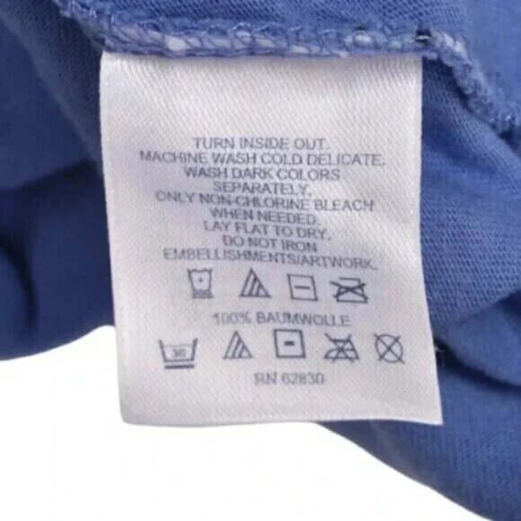 Land's End Long Sleeve Midi Dress Floral Embroidered Blue Size 14 - Picture 7 of 9